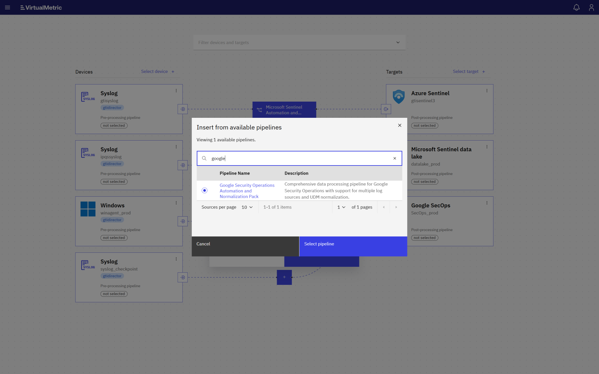 add google secops pack